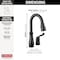 Delta Leland Single Handle Pull-Down Bar / Prep Faucet 9978-BL-DST - alternate 2