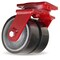 Hamilton Extra Heavy Duty Dual-Wheel Swivel Caster, 8" x 3" Duralast XC Polyurethane on Cast Iron Wheels S-EHD2-83DT70 - alternate 1