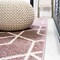 Jonathan Y Tumbling Blocks Modern Geometric Rose/White 2 ft. x 8 ft. Runner Rug SEU101B-28 - alternate 4