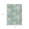 Homeroots 3' X 5' Teal Blue Olive Green And Beige Botanical Leaves Washable Indoor Outdoor Area Rug 618412 - alternate 2