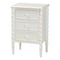 Baxton Studio Malinda Classic White Wood 3-Drawer End Table with Spindle Legs 253-14066-ZORO - alternate 1