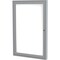 Ghent 1-Door Enclosed Whiteboard 36"x24", Aluminum Frame, Satin PA13624M-M1 - alternate 1