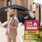 M&T Displays Real Estate Yard Sign, Open House Sign, Landscape 24x18 Inch 42 Tall Black Metal-5 Pack URESB0H124X9005 - alternate 3