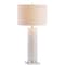 Jonathan Y Dallas 31.5" Ceramic LED Table Lamp, White/Chrome JYL8021A - alternate 1