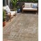 Homeroots 5' X 8' Beige And Taupe Abstract Washable Indoor Outdoor Area Rug 615495 - alternate 1