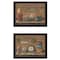 Homeroots Set Of Two Shelf Treasures 3 Black Framed Print Wall Art, 2PK 407162 - alternate 1