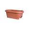 Bloem Classic Deck Rail Box Planter, 11.9 in W, 23.9 in D, Plastic, Terra Cotta, Matte 477241-1001 - alternate 2