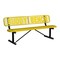 Leisure Craft 6' Personalized Standard Buddy Bench Bench With Back, Expanded Metal, Portable, Yellow PB6WBP-YELLOW - alternate 1