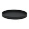 Homeroots 15in Black Faux Wicker Round Serving Tray 713546 - alternate 5