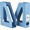 Acrimet Magazine File Holder Vertical Rack, Durable Plastic Desk Organizer, Solid Blue, 2PK 277.AO - alternate 2