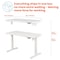 Motionwise Motionwise Electric Height Adjustable De, 24 in D X 48 in H, 48 in W X Wood and Steel, White AX2448W - alternate 4
