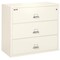 Fireking 3 Drawer, 1 Hr Fire & Impact Rated, 44" Wide Lateral Ivory White 3-4422-CIW - alternate 1