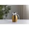 Service Ideas Nicollet Series 0.6-Liter Stainless Vacuum Insulated Carafe with Push Button Lid in Vintage Gold NIC06BSPBVG - alternate 2