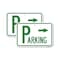 Signmission Parking with Arrow Pointing Right, 18'' X 24'' 2 Signs, Heavy Gauge Aluminum, 2PK A-1824-2PACK-24518 - alternate 1
