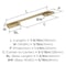 Amerock Angle 5-1/16 inch (128mm) Center-to-Center Champagne Bronze Cabinet Pull, 10PK 10VMP37301CZ - alternate 3