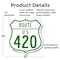 Signmission Route Marker Shield Sign Us 420, 12 Inch X 12 Inch, Plastic Sign SHI-P-12-477 - alternate 2