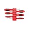 Tekton Slotted Screwdriver Set with Red Modular Organizers - 4 Inch Shanks, 6-Piece (3 - 8 mm) DWS90106 - alternate 1