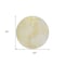 Homeroots 8' Gold Ivory And Beige Round Abstract Washable Indoor Outdoor Area Rug 587280 - alternate 2
