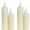 Homeroots Set of Four Beige Flameless Taper Candle, 4PK 517672 - alternate 4