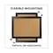Quartet Cork Bulletin Board with Black Frame, 17in x 11in, Tan Surface, Black Fiberboard MDF Frame 79279 - alternate 2