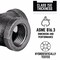 B & K 3/4 in. MIP each X 3/4 in. D FIP Black Malleable Iron 45 degree Street Elbow 310SE45-34 - alternate 3