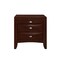 Homeroots 25" Merlot Wood Three Drawer Nightstand 384023 - alternate 1