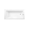 Kingston Brass 66-Inch Acrylic Rectangular 3-Wall Alcove Tub Combo w/ Waste and Overflow Drain, Right Hand Drain CVTAP663222R5 - alternate 2