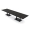 Skutchi Designs Rectangle Conference Table With Power Unit, 48 in W, 168 in L, Black HAR-REC-48X168-DOU.BK-U999ST19-NA - alternate 1