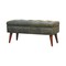 Homeroots 35in Brown Solid Wood Storage Bench With Cabinet 718233 - alternate 2