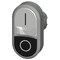 Siemens Twin pushbutton, 22 mm, round, metal, shiny, white: I, black: O 3SU1050-3AB61-0AK0-ZY19 - alternate 2