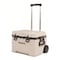 Igloo Trailmate Series 0034940 Wheeled Cool Box, 52 qt Cooler, Plastic, Bone, 5 day Ice Retention 34940 - alternate 2