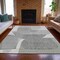 Homeroots 5' X 8' Linen And Gray Abstract Washable Indoor Outdoor Area Rug 632162 - alternate 5