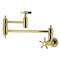 Kingston Brass Wall Mount Pot Filler Faucet, Polished Brass KS3102NX - alternate 1