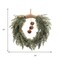 Homeroots 22" Green And Brown Pine And Jingle Bells Artificial Christmas Wreath 634634 - alternate 3