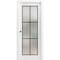 Sartodoors Sliding Pocket Door with Frosted Tempered Glass Planum 2122 White 32x96 Solid Core Modern Interior PLANUM2122PD-WS-32 x 96 - alternate 1