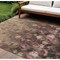 Homeroots 9' X 12' Taupe Brown And Pink Floral Washable Indoor Outdoor Area Rug 597067 - alternate 1
