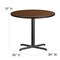 Flash Furniture Round Table Set, 36" W, 36" L, 30" H, Laminate, Wood Grain HDBF1004-GG - alternate 2