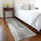 Homeroots 8' Taupe And Gray Abstract Washable Indoor Outdoor Runner Rug 563611 - alternate 3