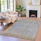 Homeroots 9' X 12' Taupe And Ivory Abstract Washable Indoor Outdoor Area Rug 631081 - alternate 3