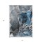 Homeroots 3' X 5' Ivory Blue and Gray Abstract Washable Non Skid Indoor Outdoor Area Rug 559427 - alternate 6