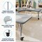 Flash Furniture Commercial Adjustable Height Horseshoe Activity Table with Locking Casters-Gray XU-A6066-HRSE-GRY-T-P-CAS-GG - alternate 4