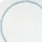 Homeroots 32" Baby Blue And White Cotton Round Geometric Bath Rug 634888 - alternate 3