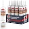 Krakenbond Premium Siliconized Caulk - All Purpose, Indoor & Outdoor, Paintable, 10.1 oz, White, 12PK KR401WHACS-12 - alternate 1