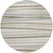 Homeroots 8' Ivory And Gray Round Striped Washable Indoor Outdoor Area Rug 597333 - alternate 2