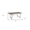 Homeroots 72" X 36" X 30" Gray Oak And Sandy Gray Dining Table 318918 - alternate 2
