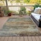Homeroots 8' X 10' Taupe Brown And Gold Abstract Washable Indoor Outdoor Area Rug 630864 - alternate 2
