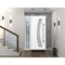 Vdomdoors Steel Door Deux 6500 White Sidelight Exterior Window Stainless Inserts Single Modern Painted-W36+12 DEUX6500EXD-WS-W36+12 x H80-Right-hand Inswing - alternate 1