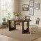 Homeroots 79" Walnut Solid Wood Double Pedestal Base Oval Dining Table 712142 - alternate 2