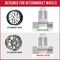 Coyote Wheel Accessories LUG NUTS, Carbon Steel, 1.90 in, Spline Drive 331167BLK - alternate 2