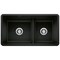 Blanco Precis Reversible 1-3/4 Low Divide, Coal Black 442925 - alternate 1